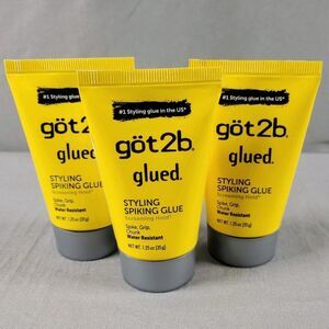 Got2b Glued Styling Spiking Glue 3 PK ~ Water Resistant ~ 1.25 FL OZ EA